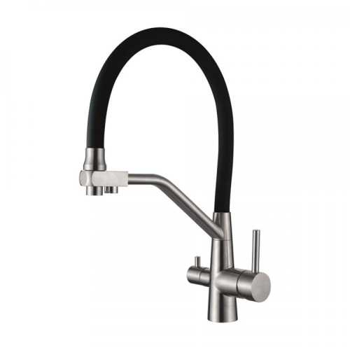 WISENT WL85966-3 stainless steel kitchen faucet with filter tap — Wisent.lv