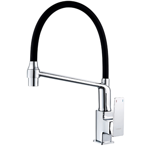 WISENT WL5189-3 chrome kitchen faucet, flexible spout — Wisent.lv