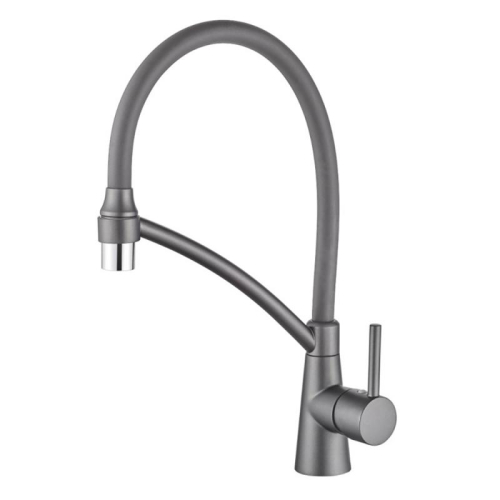 Kitchen faucet WISENT WL5400D-23 gunmetal with flexible spout, 2 spray modes