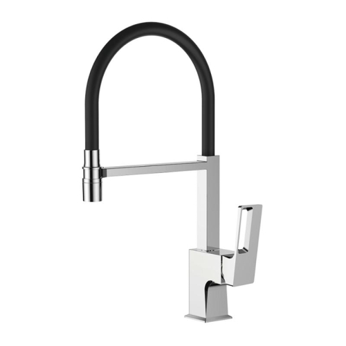 WISENT WL5103-3 kitchen faucet with flexible spout, chrome — Wisent.lv
