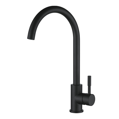 WISENT WL5009B-4 black kitchen faucet, stainless steel — Wisent.lv