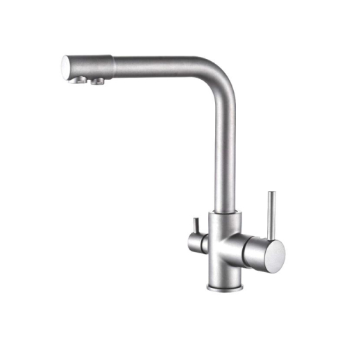 WISENT WL5166A-4 stainless steel kitchen faucet with filter tap — Wisent.lv